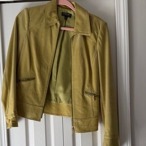 Classiques Entier Women's Mustard Leather Jacket